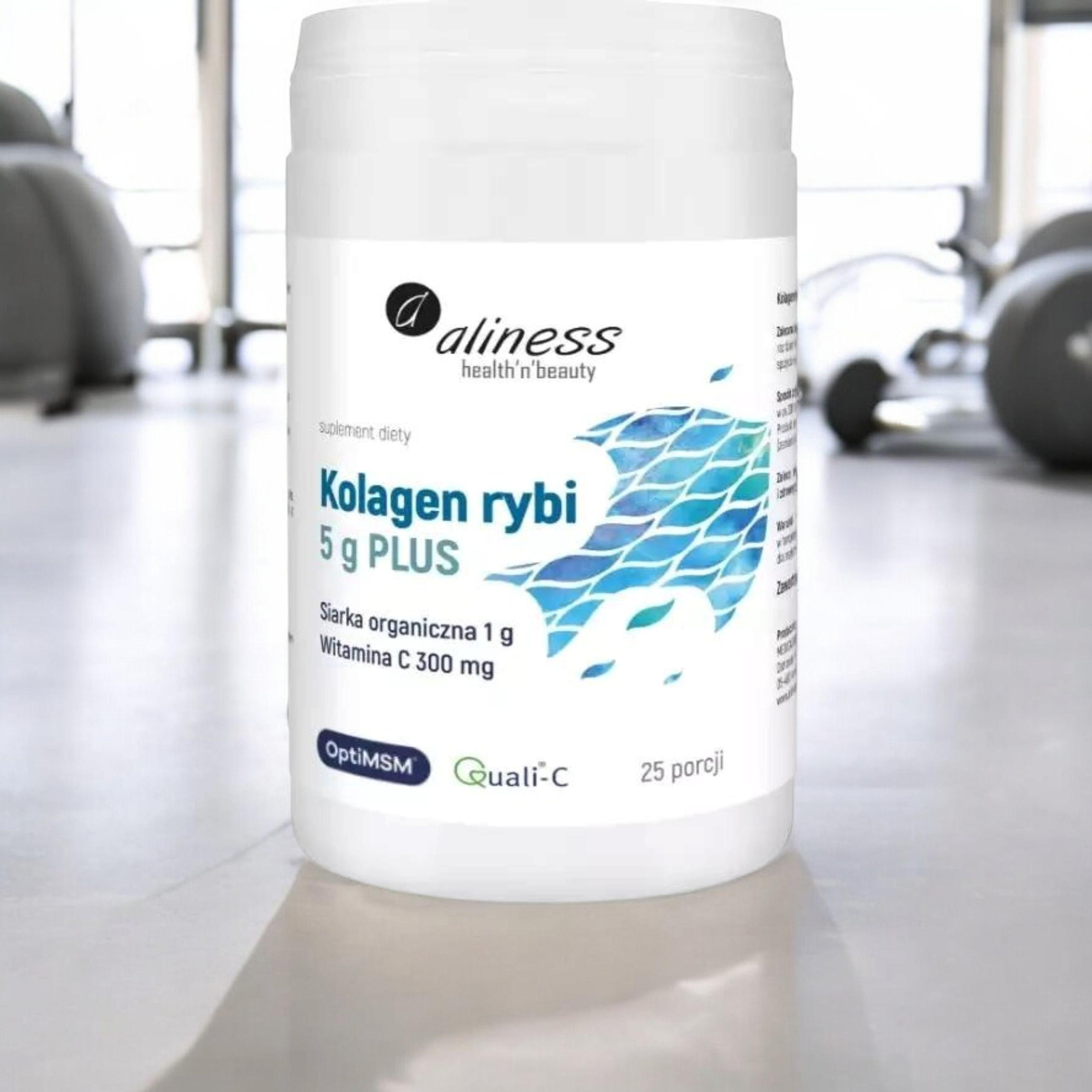 ALINESS - Kolagen Rybi 5g Plus Siarka OptiMSM - 157,5g
