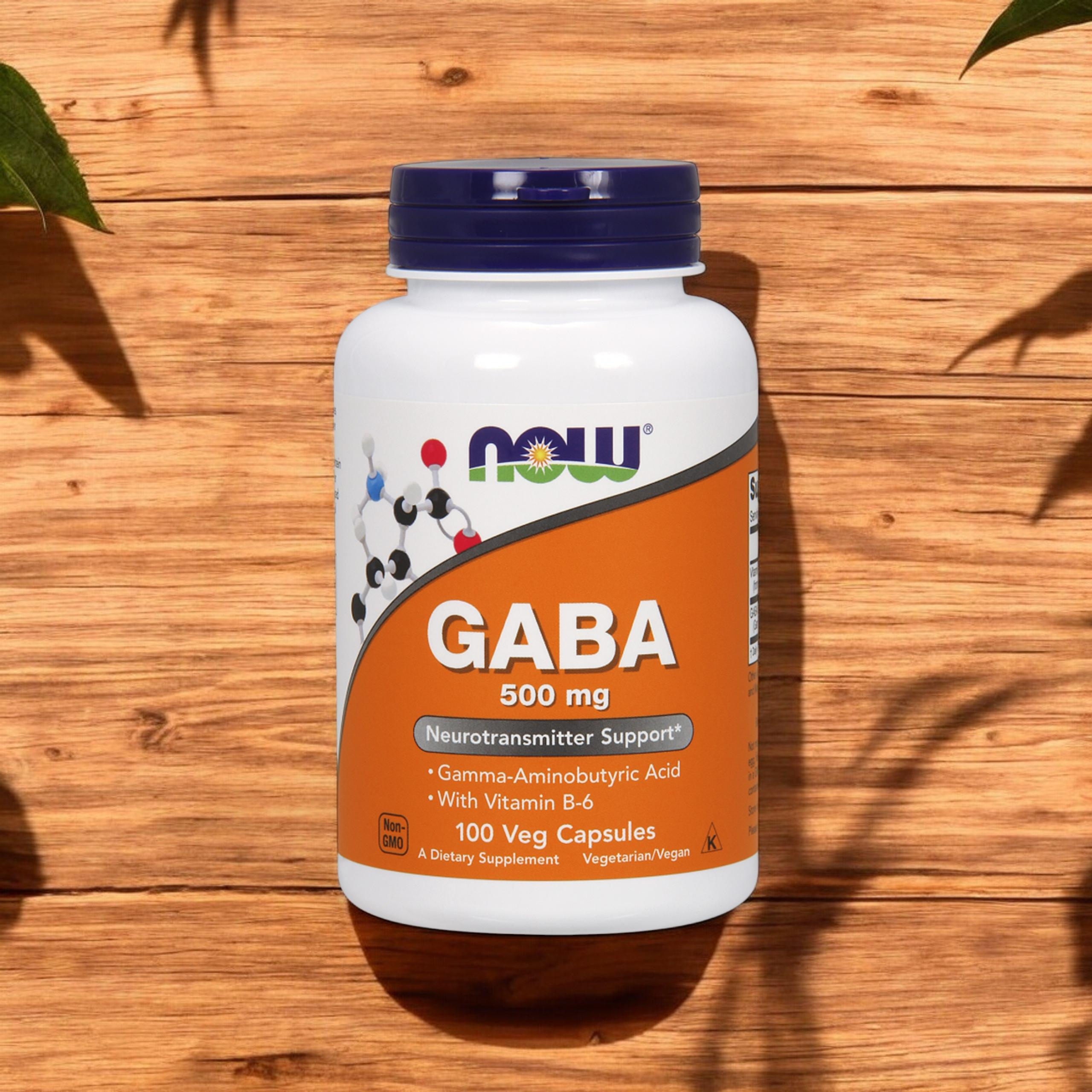 NOW GABA 500mg - 3x 100veg caps