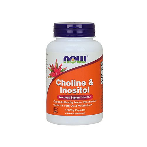 NOW Choline and Inositol - 2x 100vcaps
