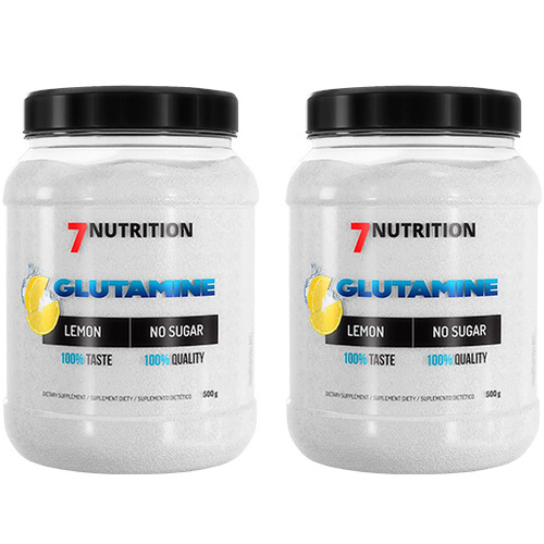 7NUTRITION Glutamine - 2x 500g - Lemon