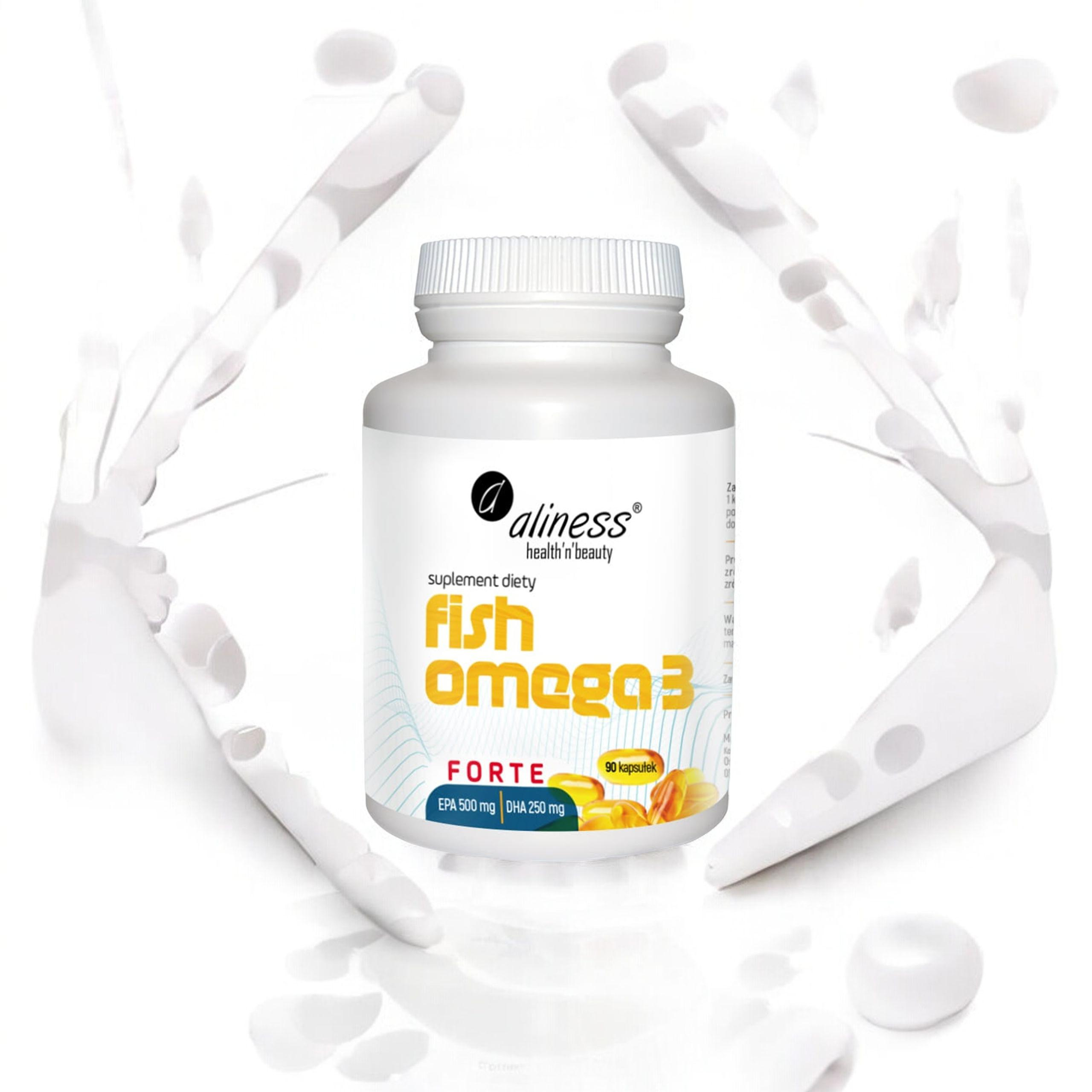 ALINESS - Fish Omega 3 Forte EPA 500mg DHA 250mg - 2x 60caps.