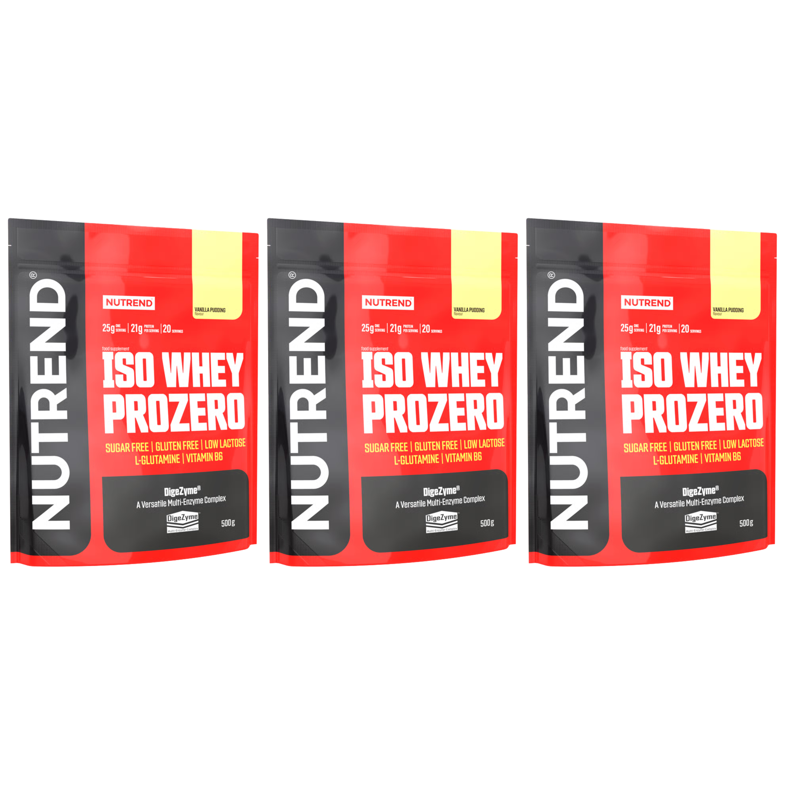 NUTREND Iso Whey ProZero - 3x 500g