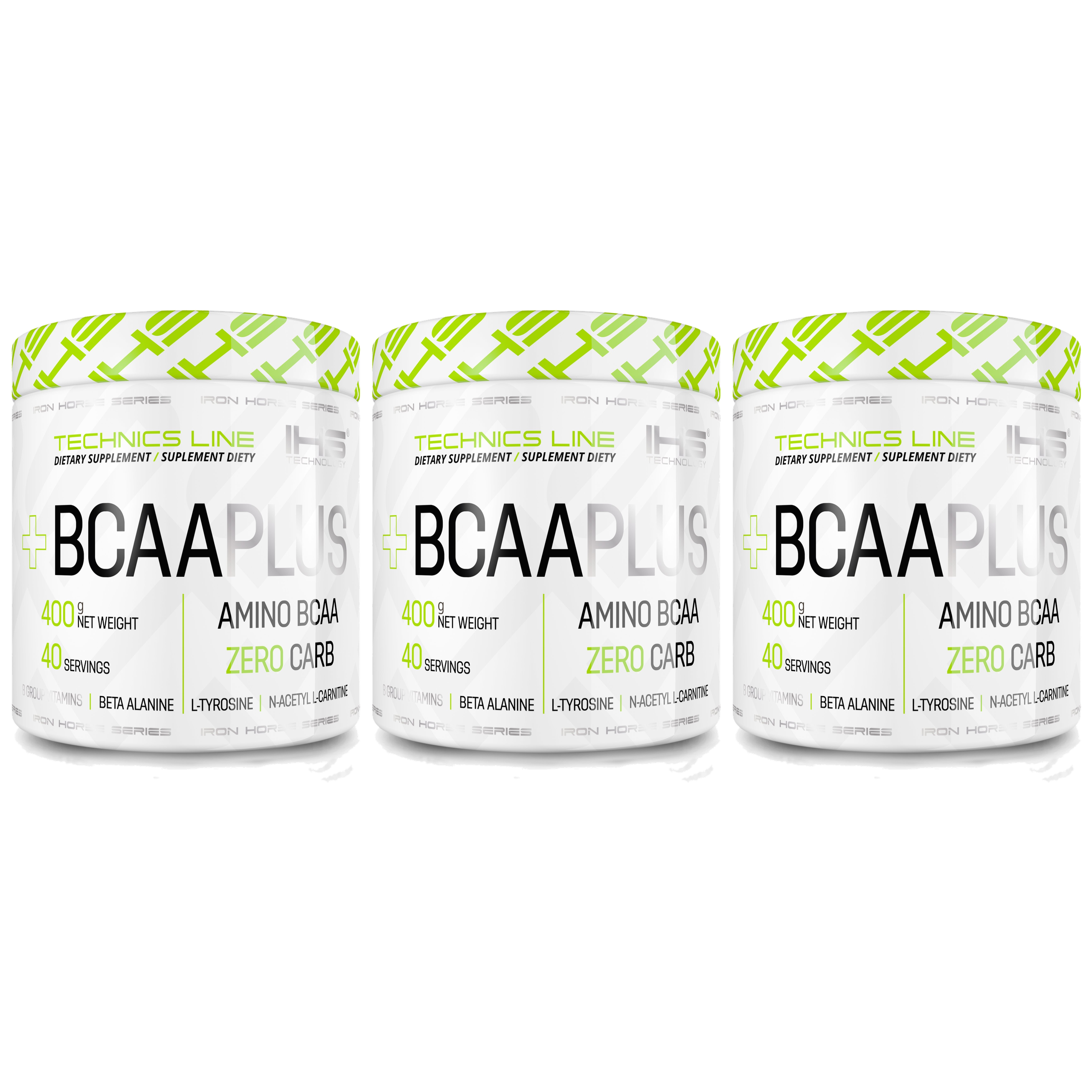 IRON HORSE BCAA PLUS - 3x 400g