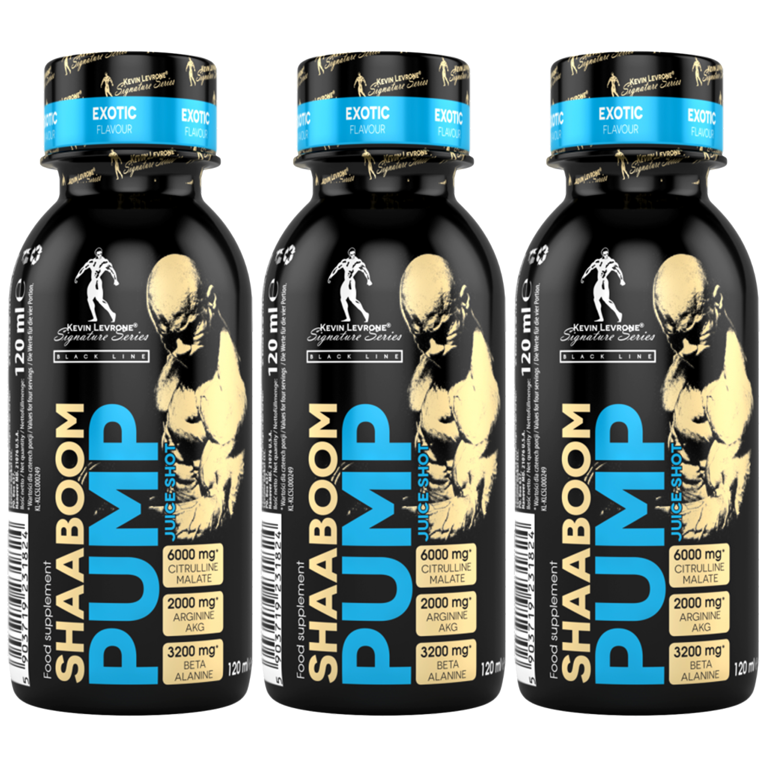 KEVIN LEVRONE Shaaboom Pump Juice Shot - 3x 120ml