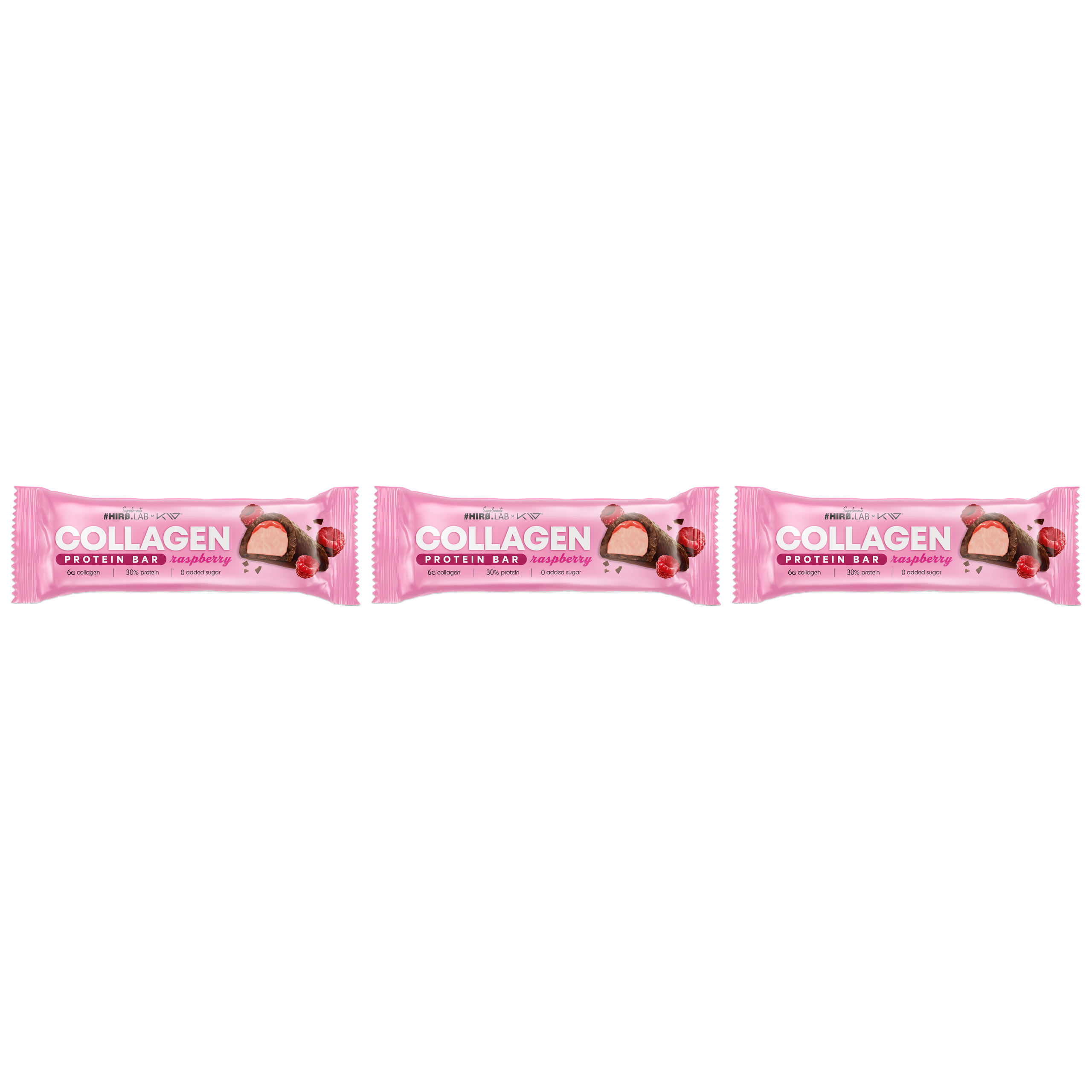 HIRO.LAB X KW Collagen Protein Bar - 3x 50g