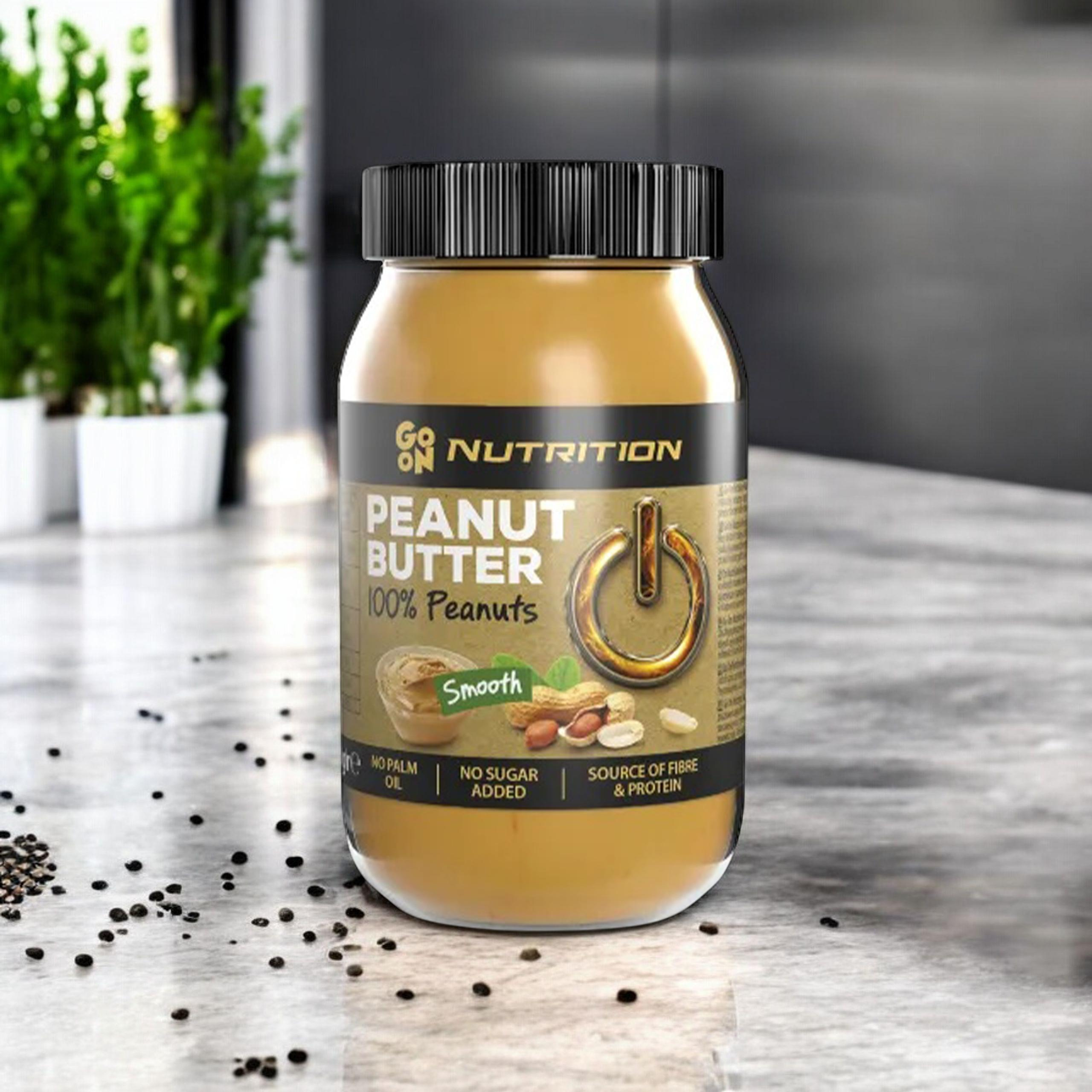 GO ON NUTRITION Peanut Cream 100% Peanuts - 3x 900g - Krem orzechowy