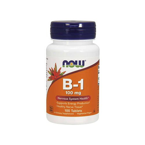NOW Vitamin B-1 Thiamine 100mg - 3x 100tabs