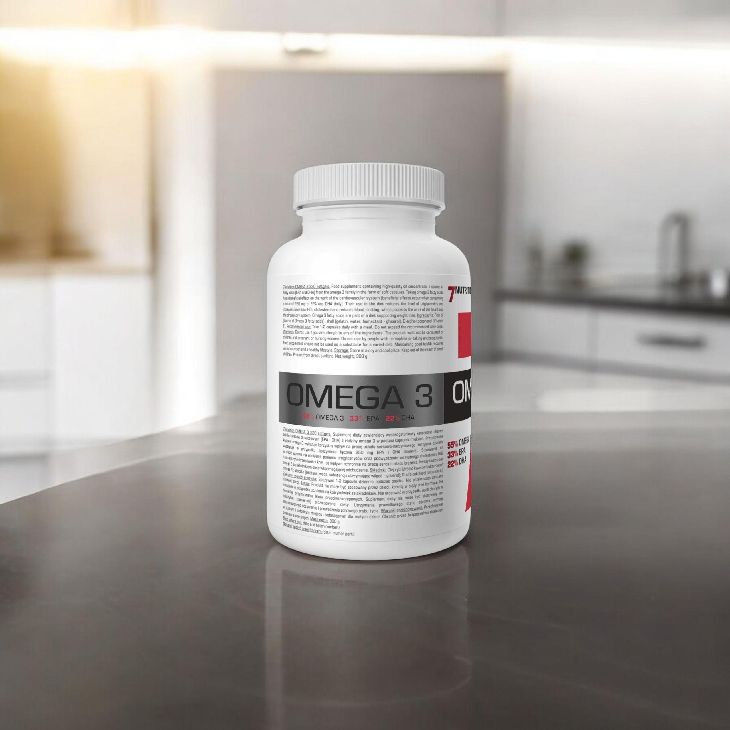 7 NUTRITION - Omega 3 1000mg - 3x 220softgels