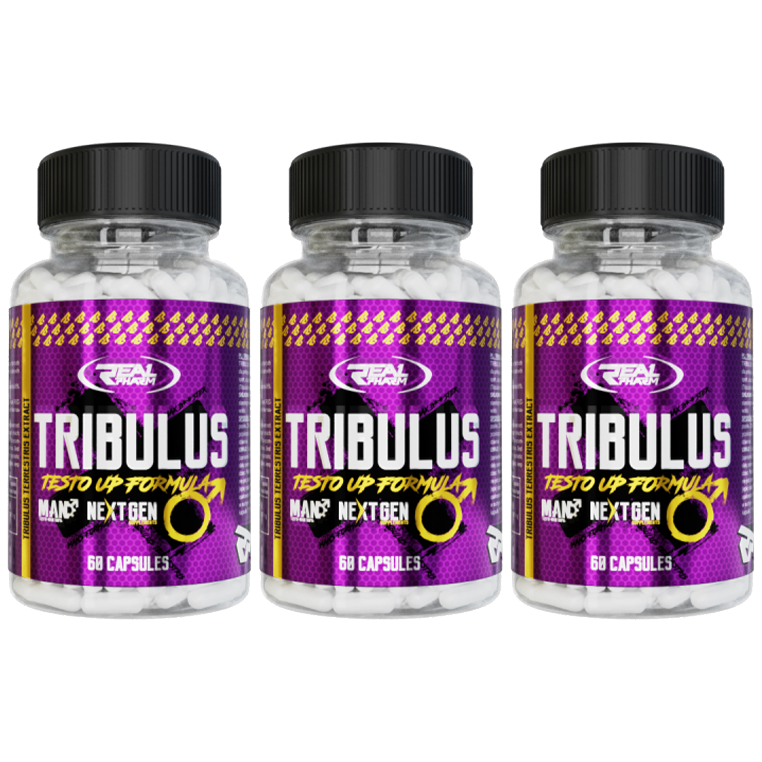 REAL PHARM Tribulus TESTO UP 1000mg - 3x 60caps