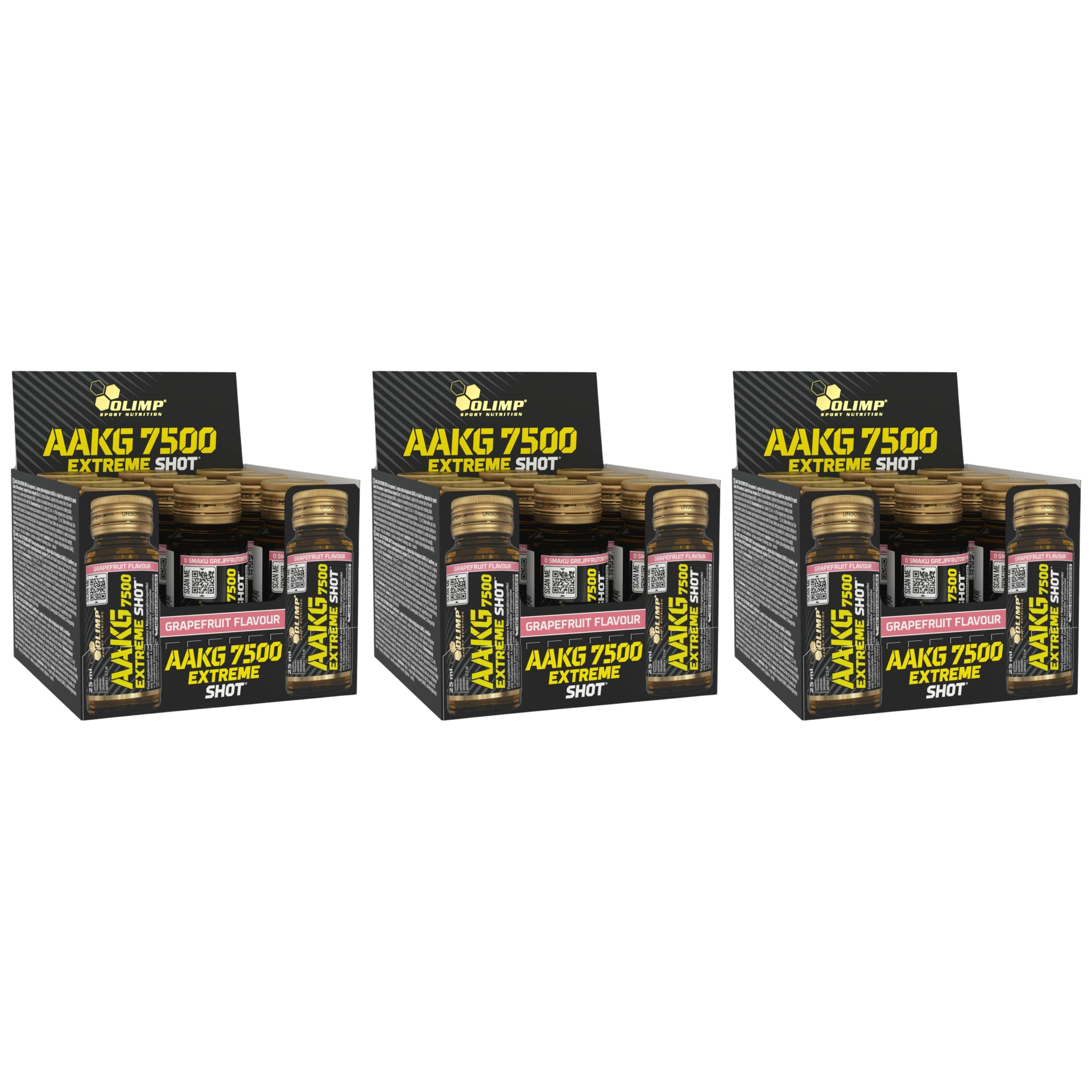 OLIMP - AAKG 7500 Extreme Shot - 9x 3x 25ml - Grapefruit
