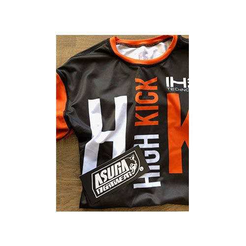 ASURA Koszulka Rashguard Short T-shirt - High Kick - 2x Oddychaj Głęboko