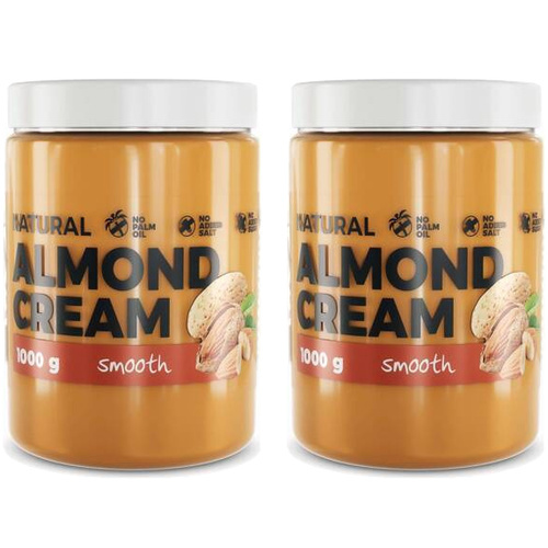 7 NUTRITION - Almond Butter - 2x 1000g - Smooth - Masło Migdałowe
