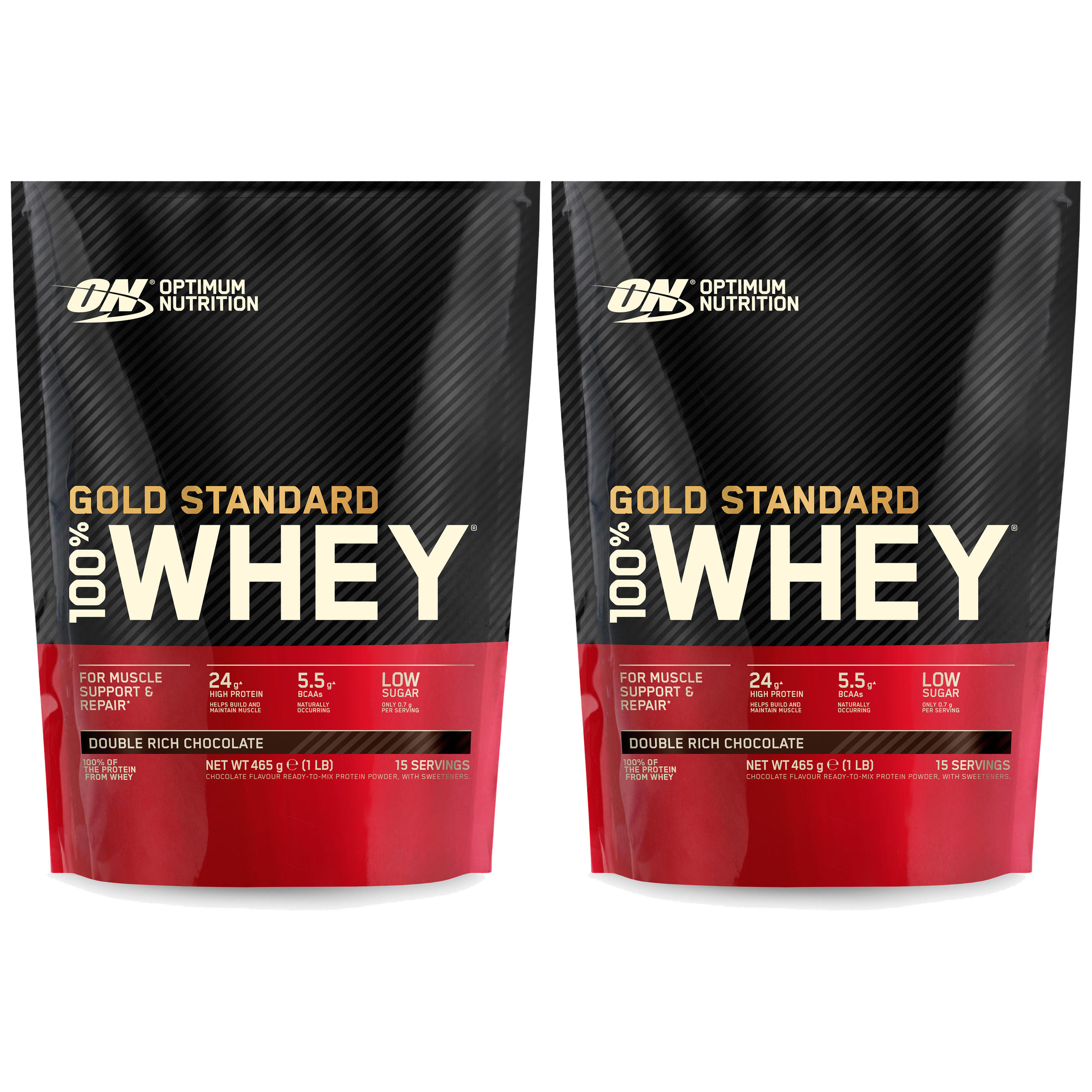OPTIMUM NUTRITION Whey Gold Standard Bag - 2x 465g