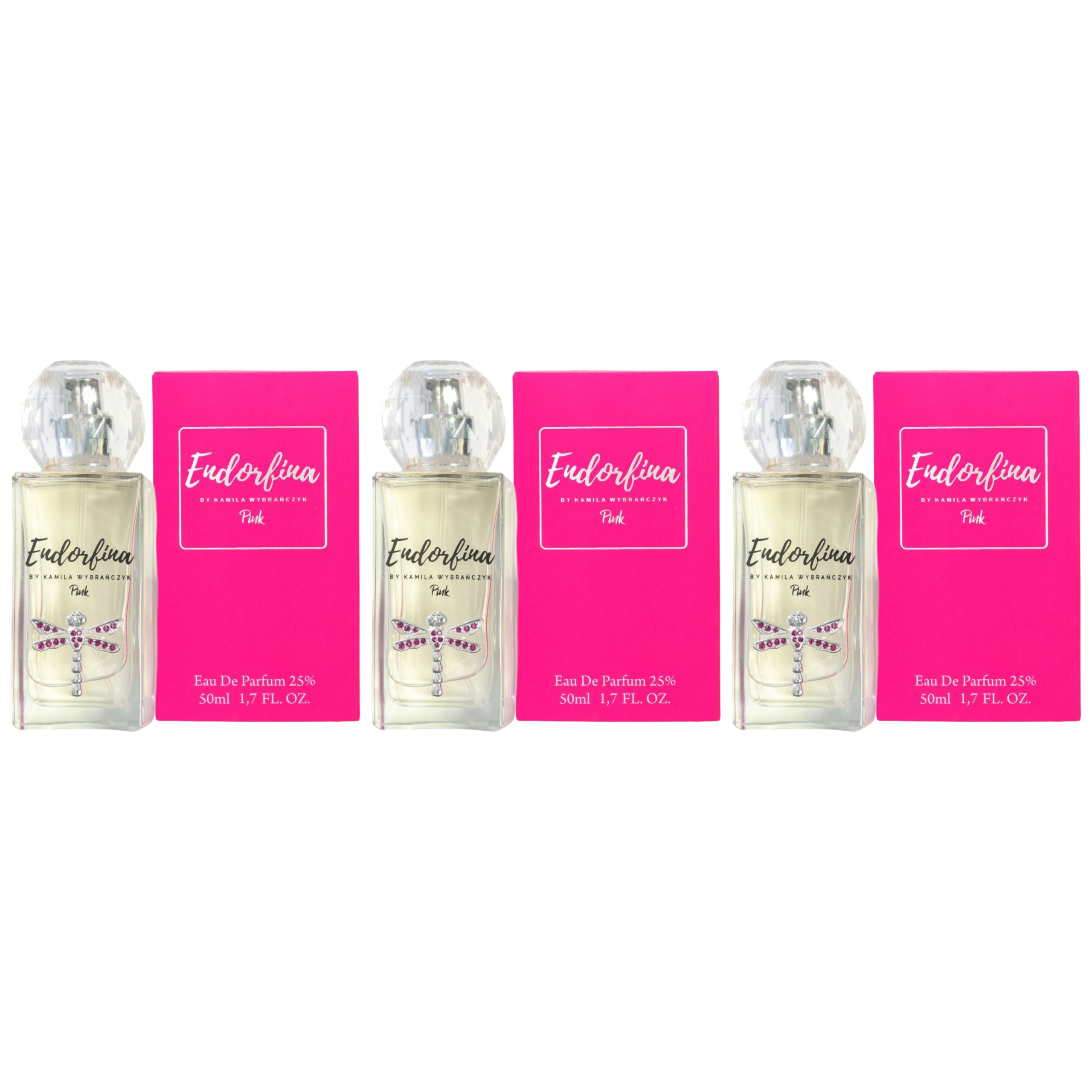 KAMILA WYBRAŃCZYK - Perfumy Endorfina - 3x 50ml 
