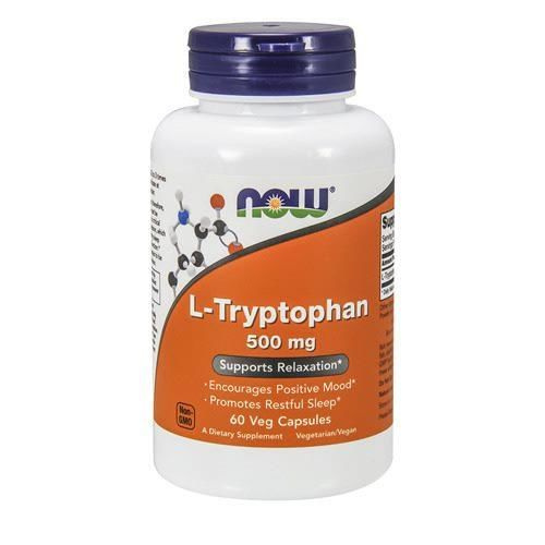 NOW L-Tryptophan 500mg - 3x 60vegcaps
