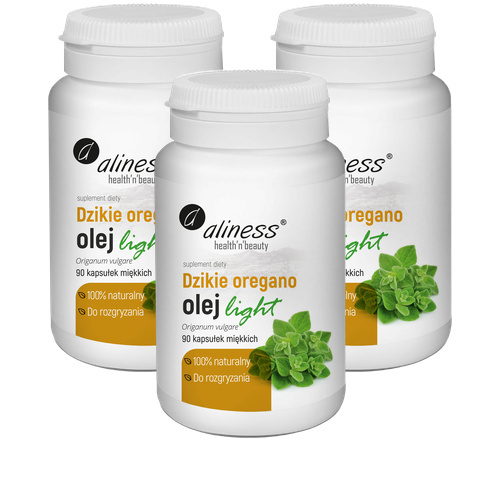 ALINESS - Dzikie Oregano Olej Light 100% Natural - 3x 90caps.