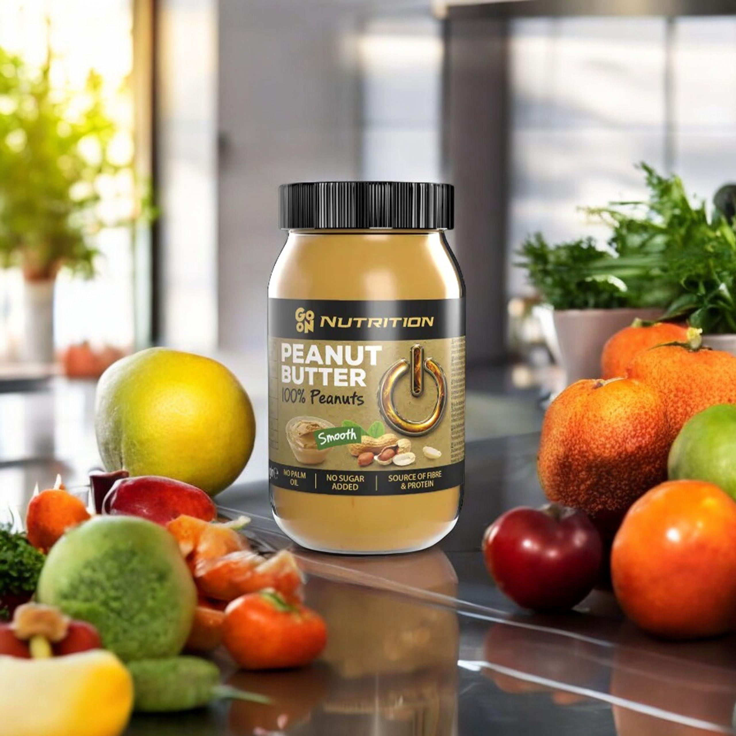 GO ON NUTRITION Peanut Cream 100% Peanuts - 3x 900g - Krem orzechowy