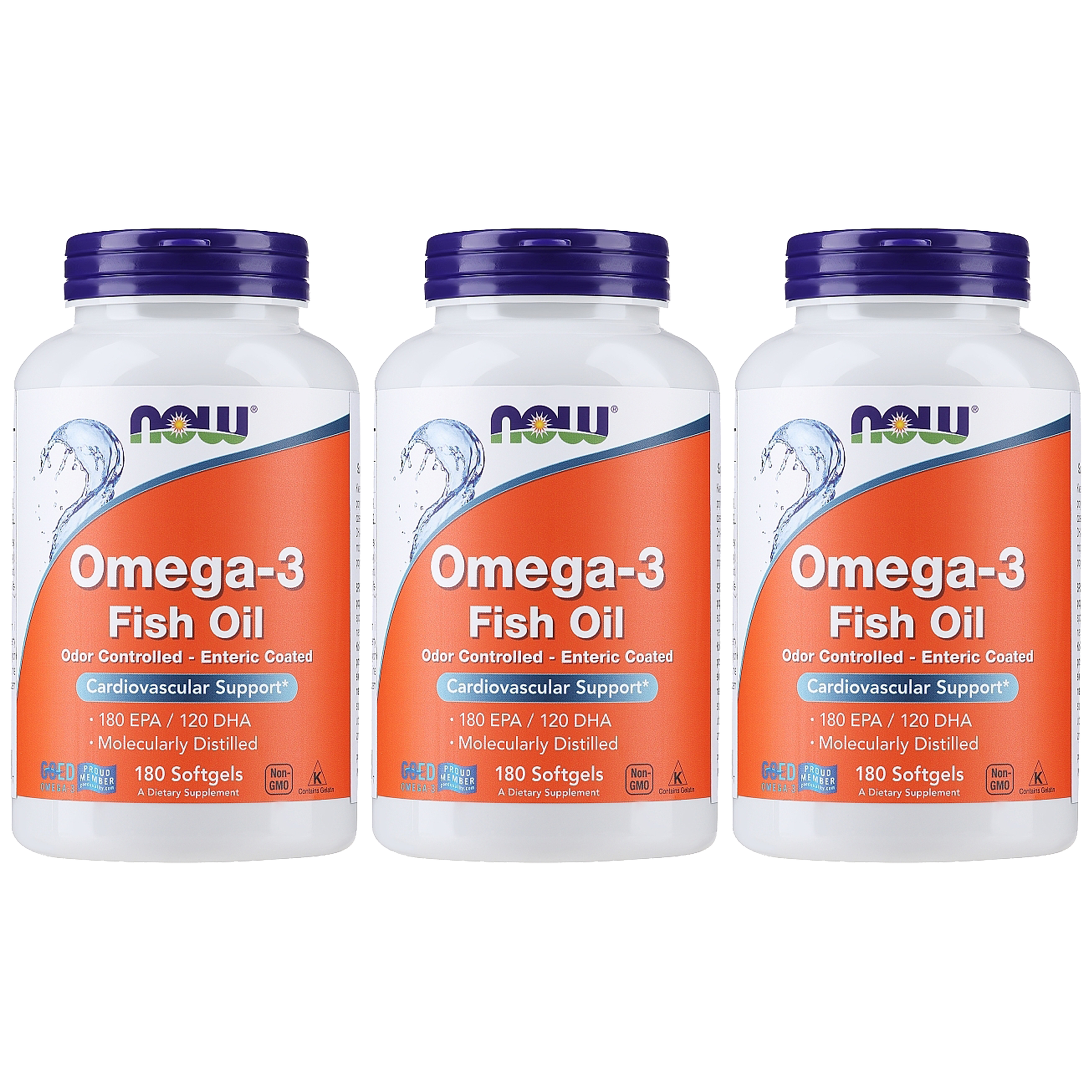 NOW Omega-3 180 EPA / 120 DHA - 3x 180softgels