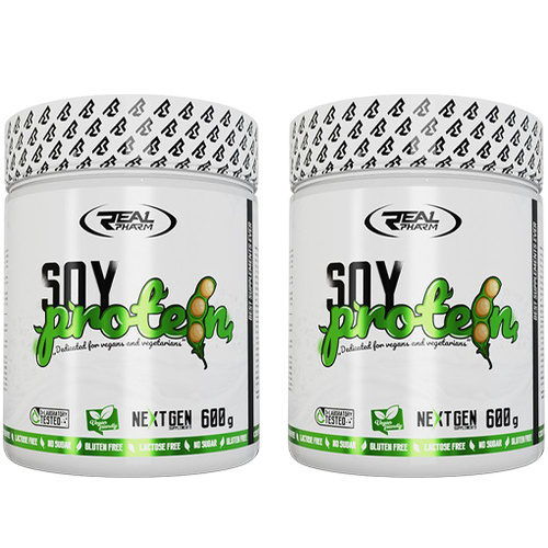 REAL PHARM Soy Protein - 2x 600g