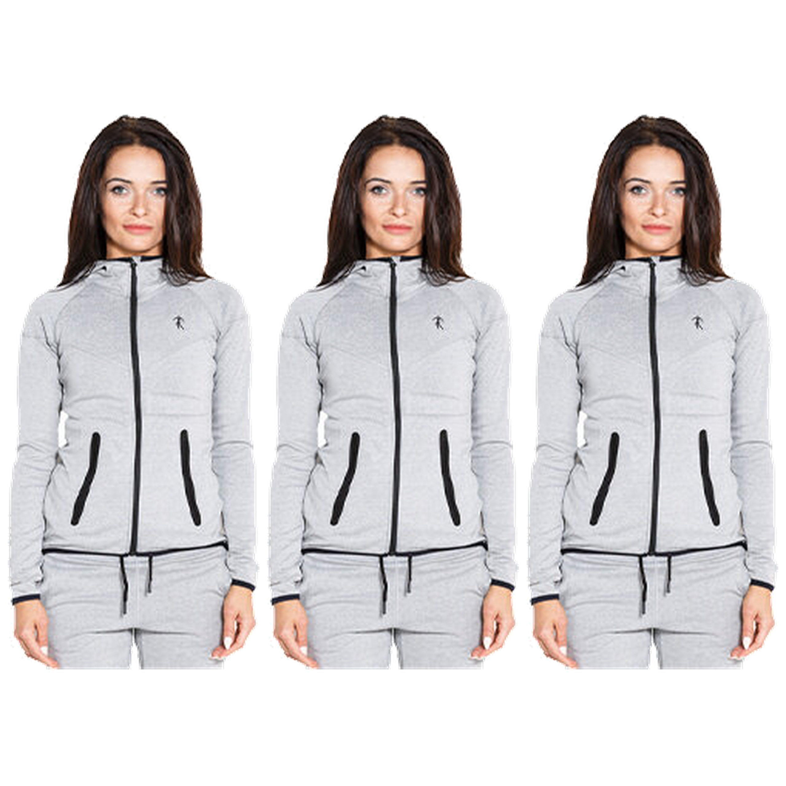 KEVIN LEVRONE Hoodie Woman's Jacket - Melange Grey - 3x L