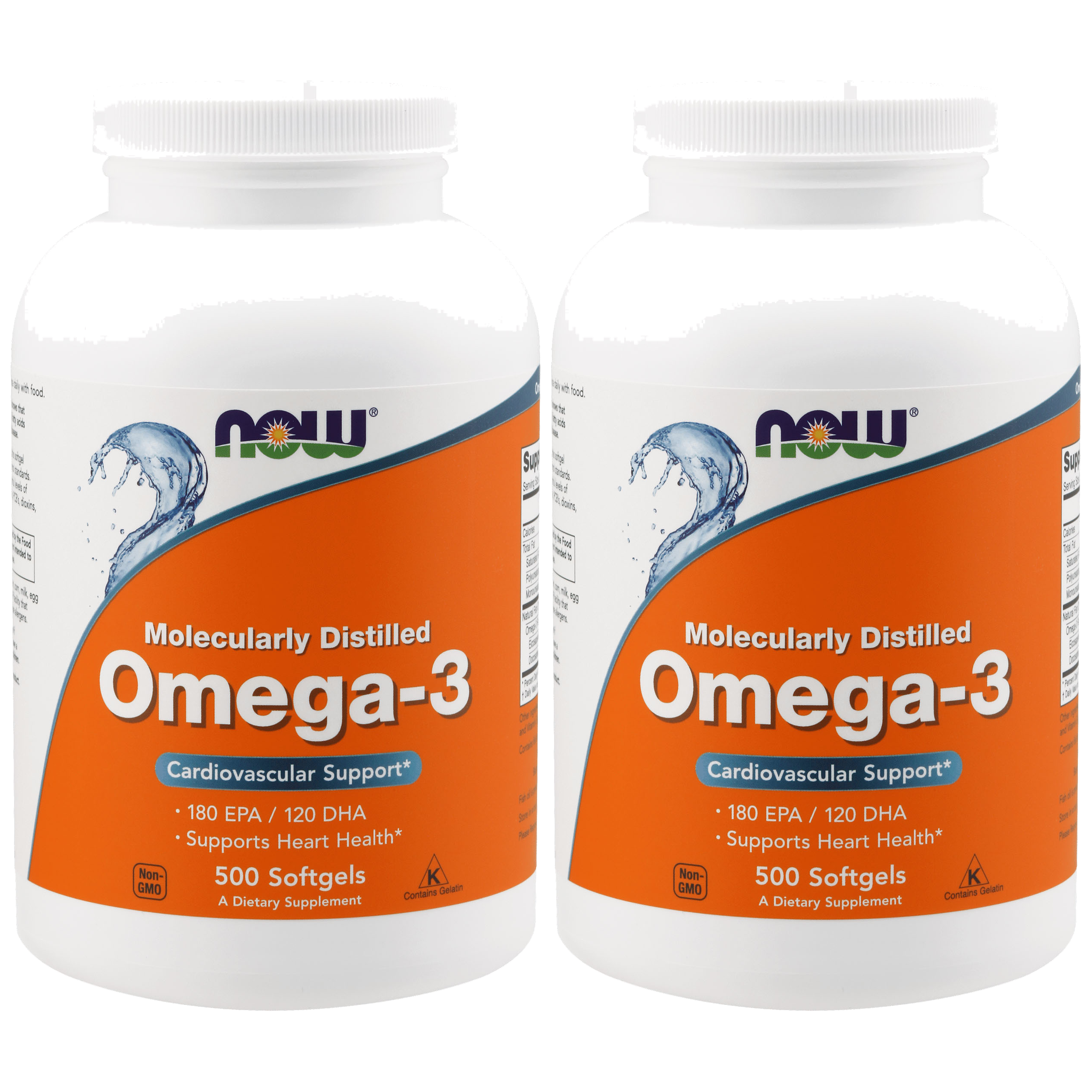 NOW Omega-3 - 2x 500softgels