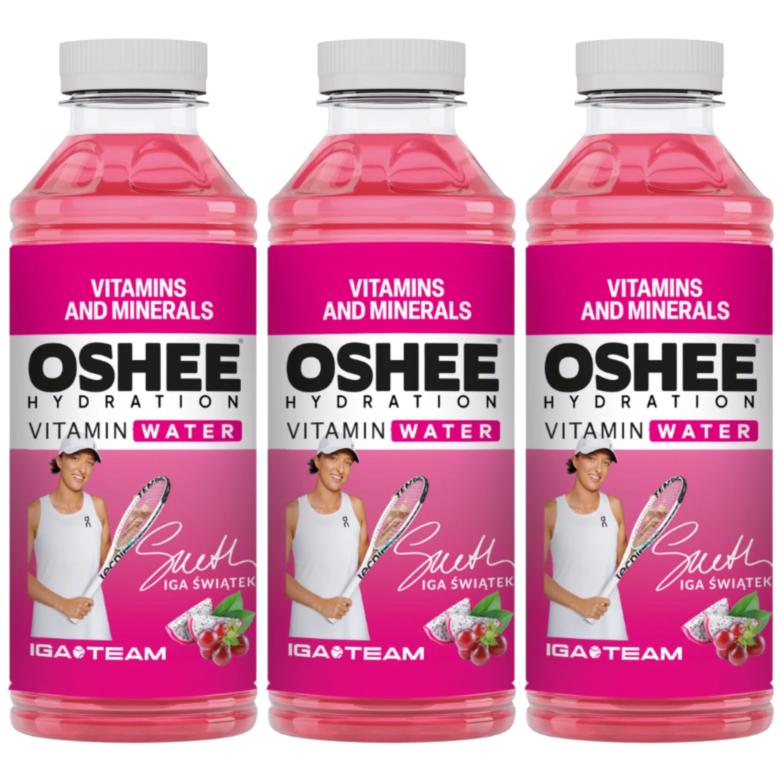 OSHEE - Vitamin Water WitaiMin - 3x 555ml - DragonFruit