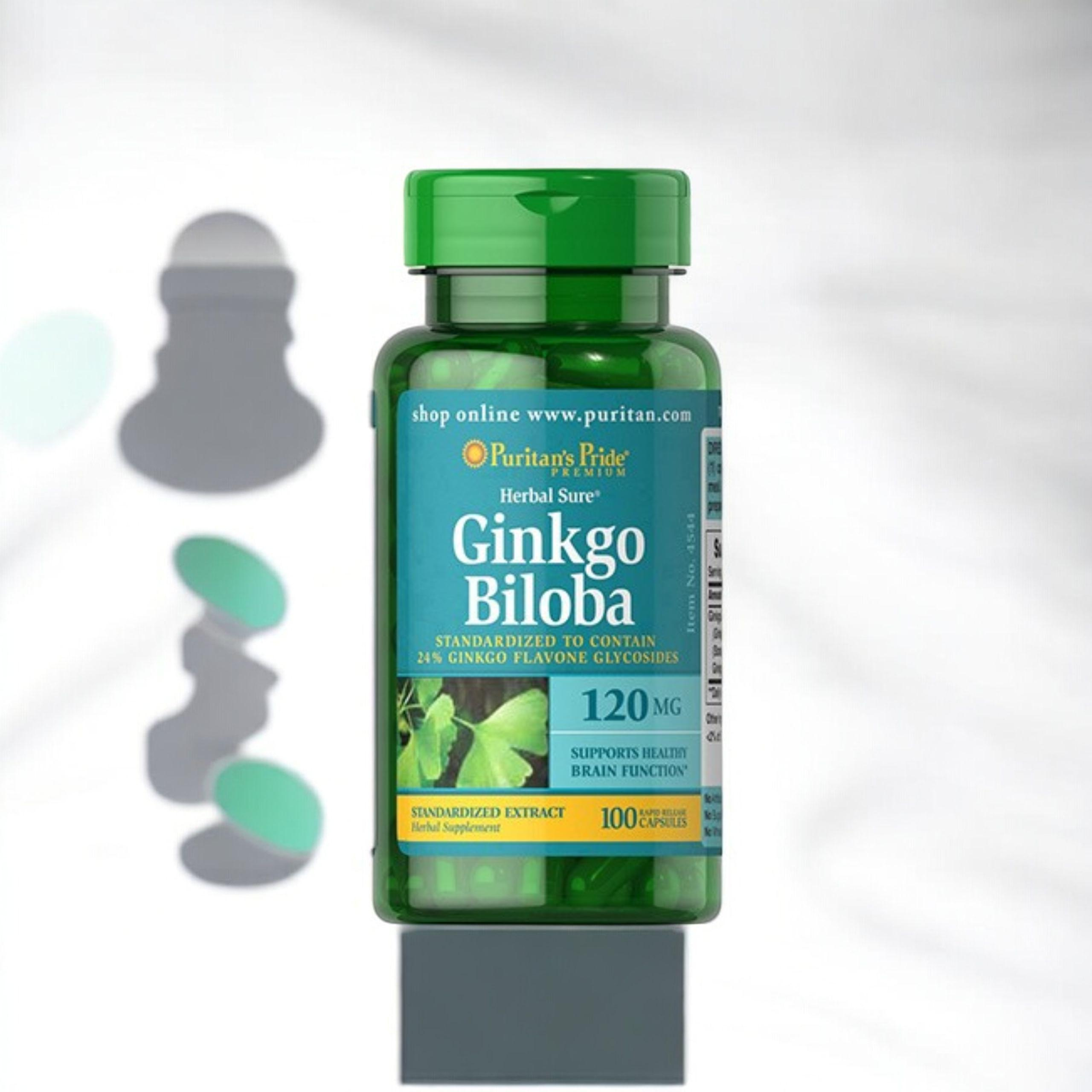 Puritan's Pride Ginkgo Biloba 120mg - 100caps