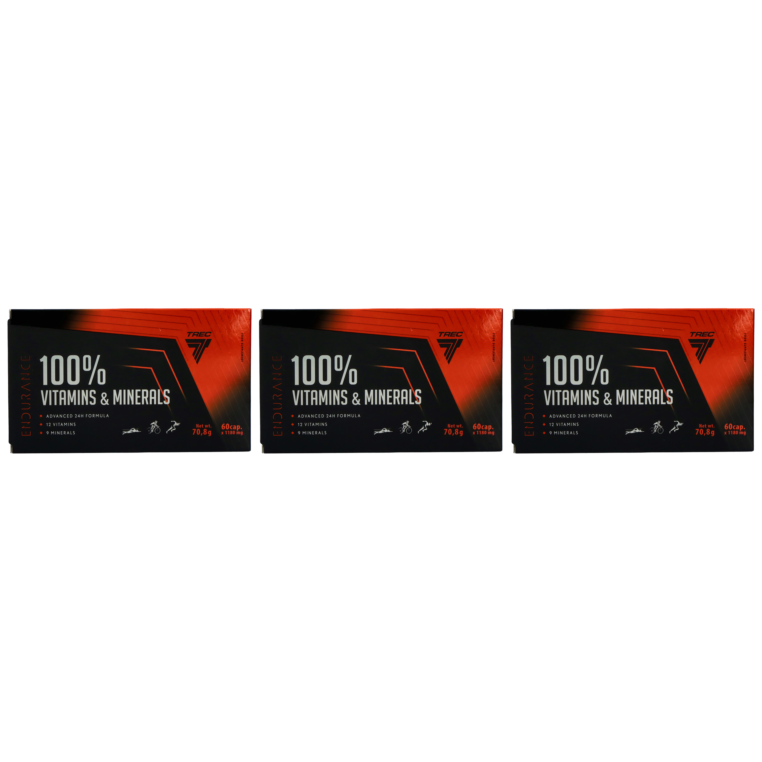 TREC Endurance 100% Vitamins & Minerals - 3x 60caps