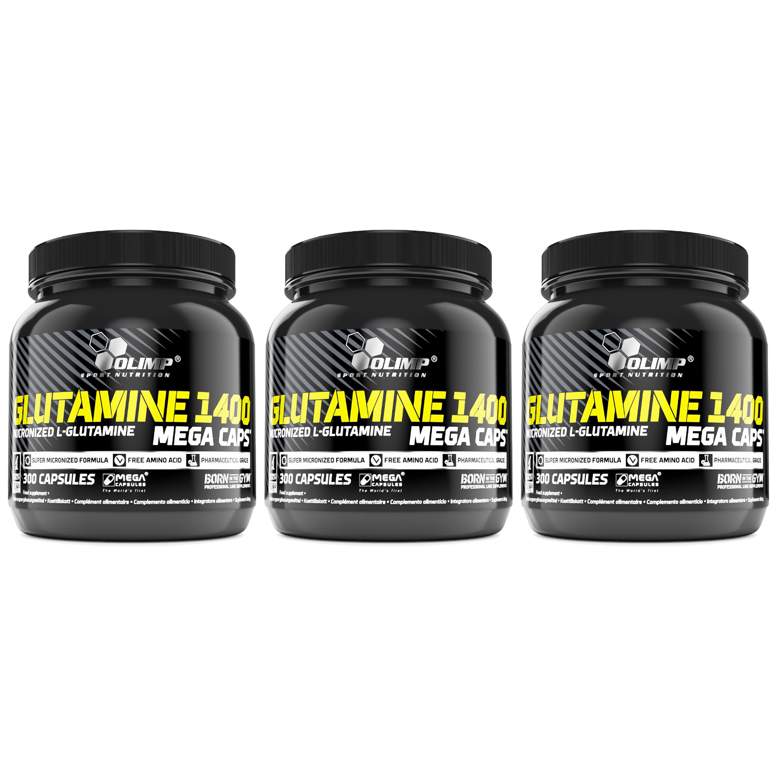 OLIMP L-Glutamine 1400 MC - 3x 300caps