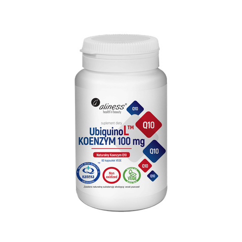 ALINESS - UbiquinoL KANEKA Naturalny KOENZYM Q10 100mg - 60vcaps