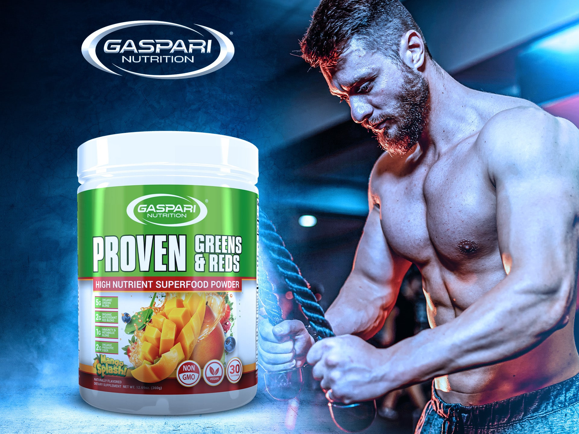 GASPARI NUTRITION Proven Greens & Reds - 3x 360g