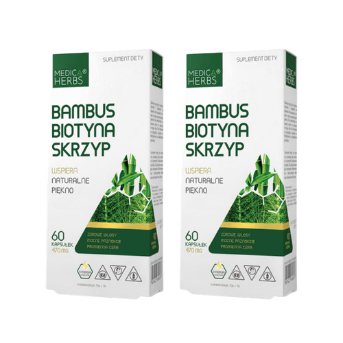MEDICA HERBS - Bambus Biotyna Skrzyp - 2x 60caps.
