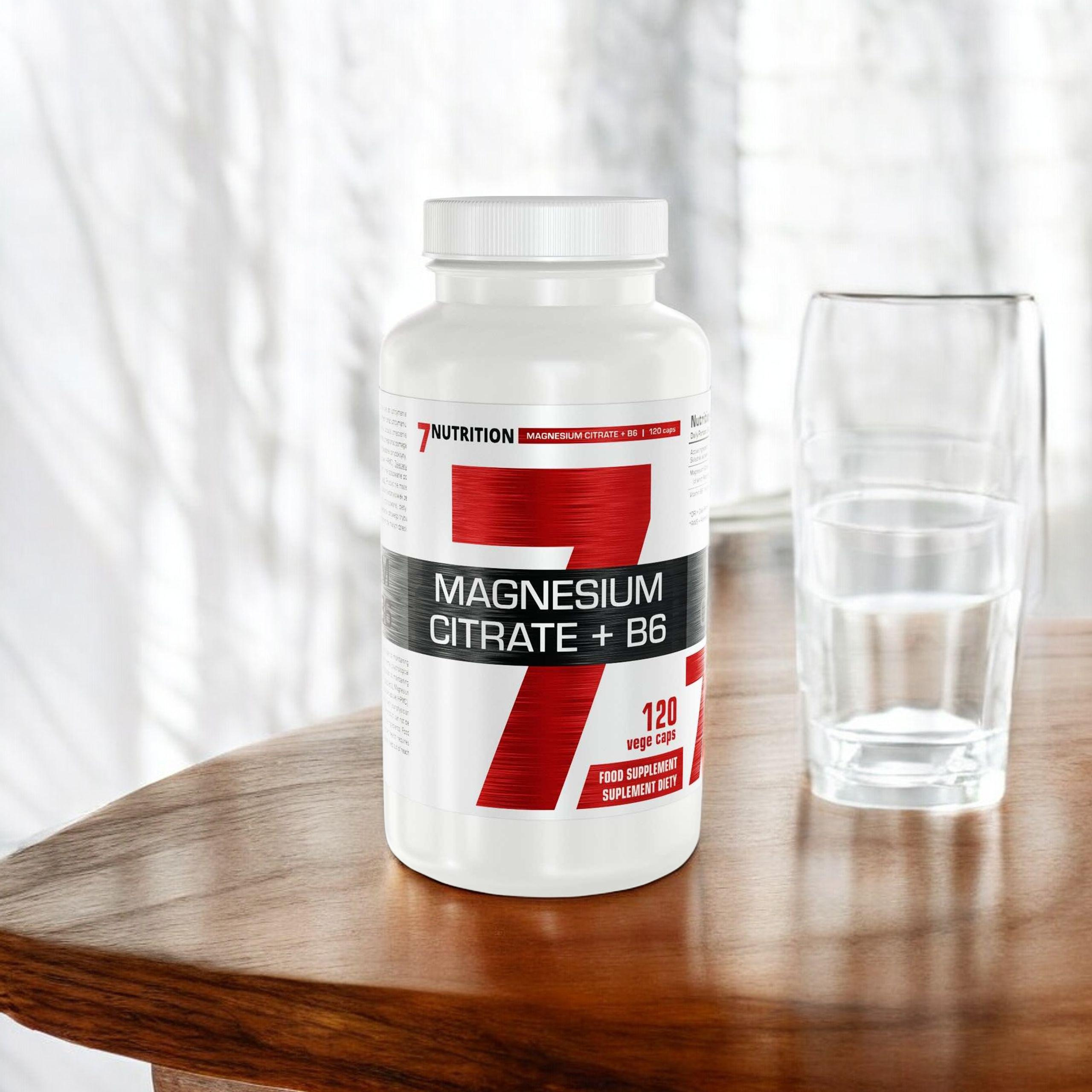7 NUTRITION Magnesium Citrate + B6 - 2x 120vcaps