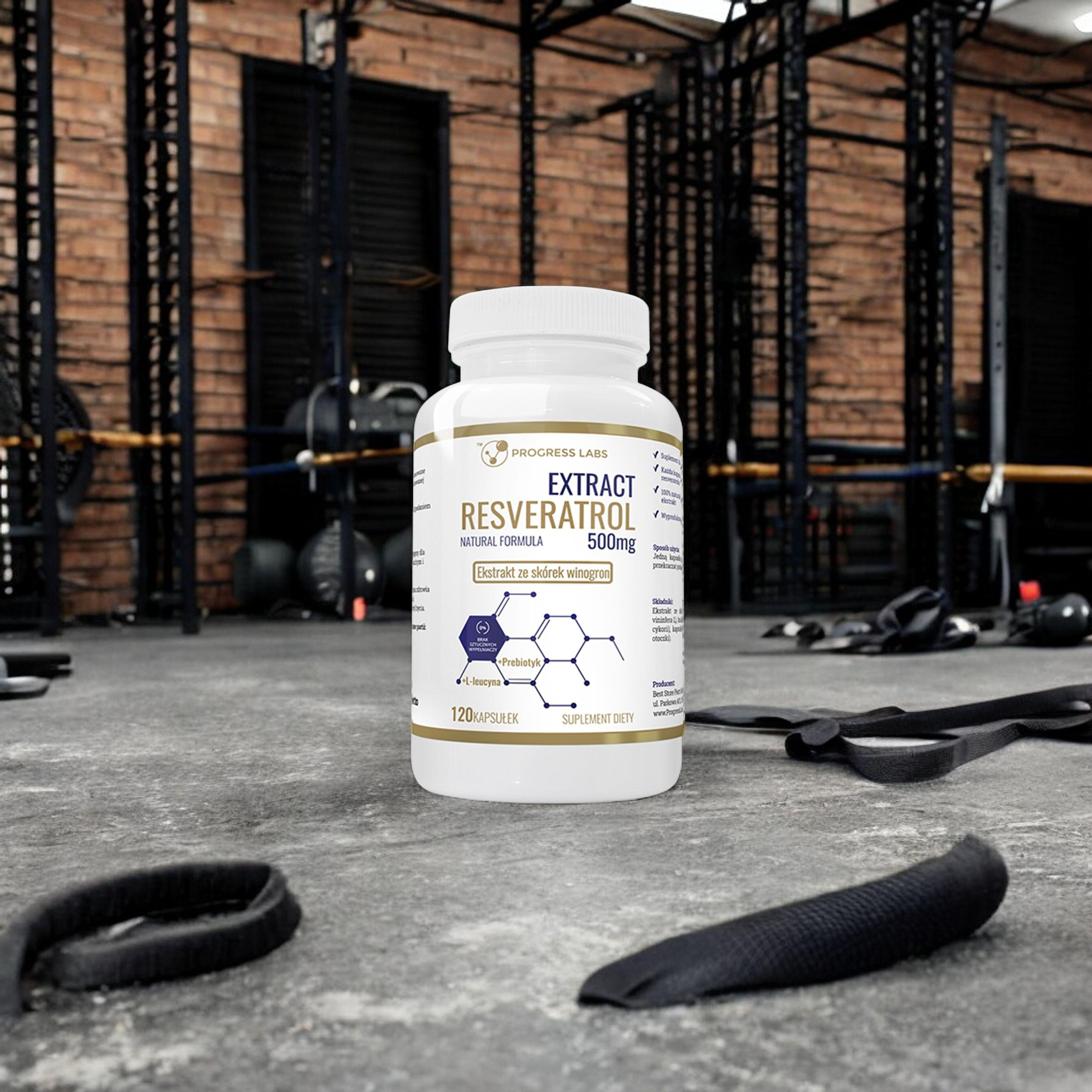 PROGRESS LABS Resveratrol Extract 500mg - 2x 120caps
