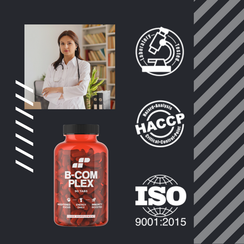 MP NUTRITION Vitamin B-Complex - 90tabs - Kompleks Witamin B