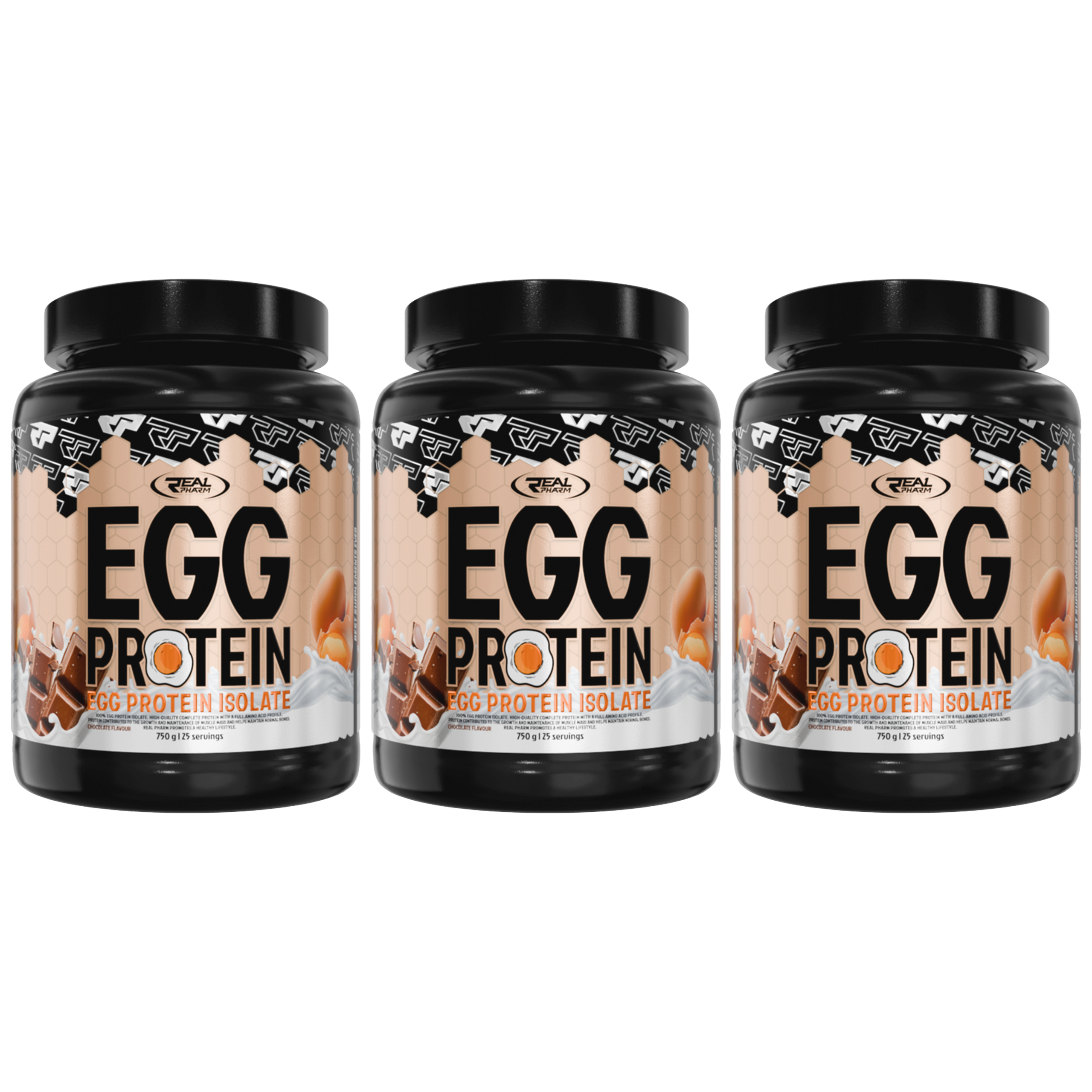 REAL PHARM - Egg Protein Isolate - 3x 750g