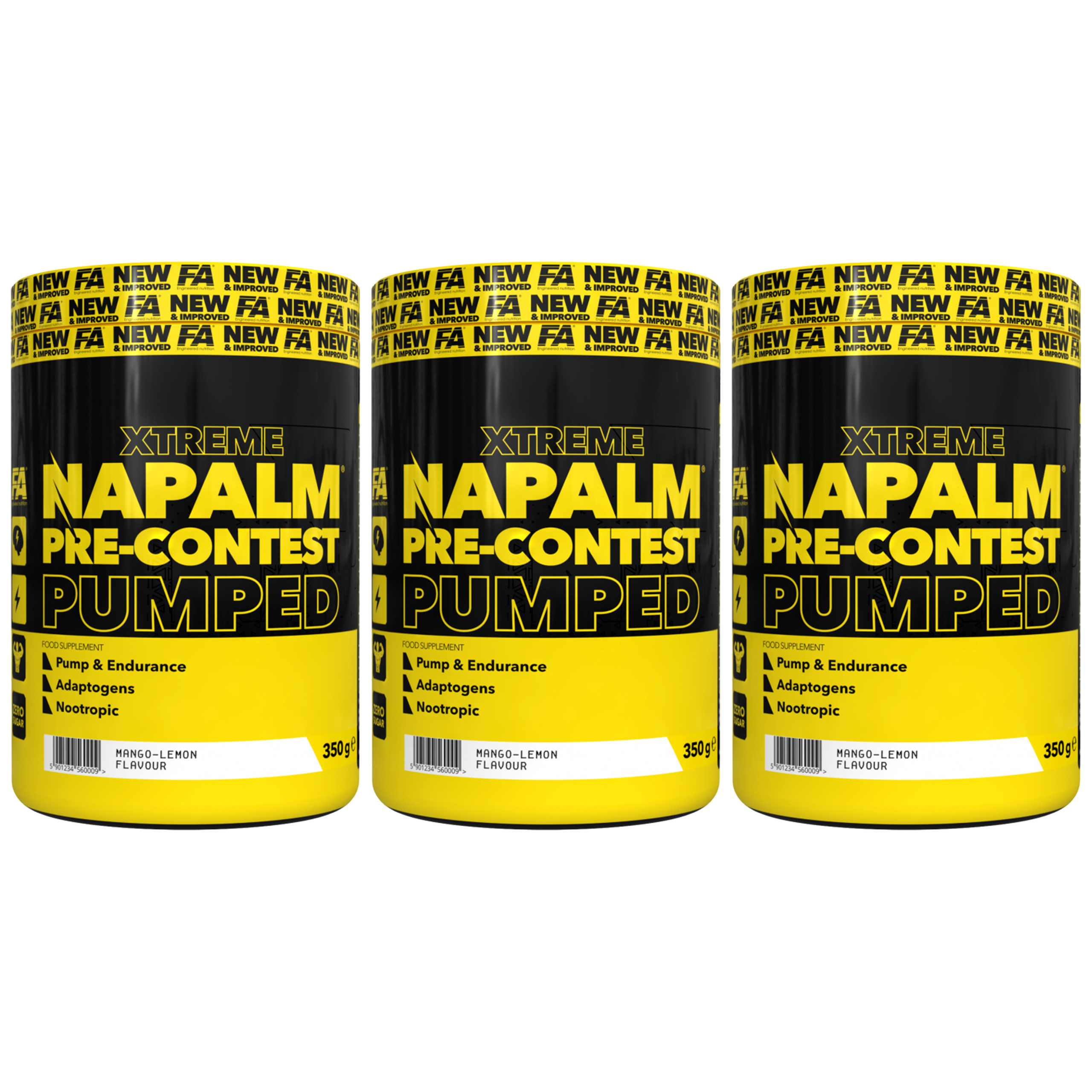 FITNESS AUTHORITY Napalm Pre-Contest Pumped - 3x 350g