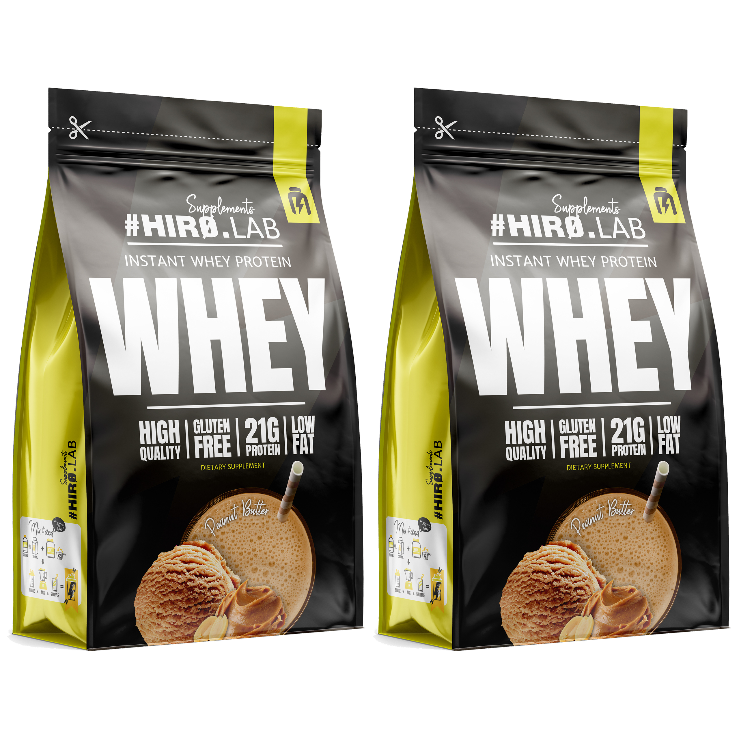 HIRO.LAB Instant Whey Protein - 2x 750g