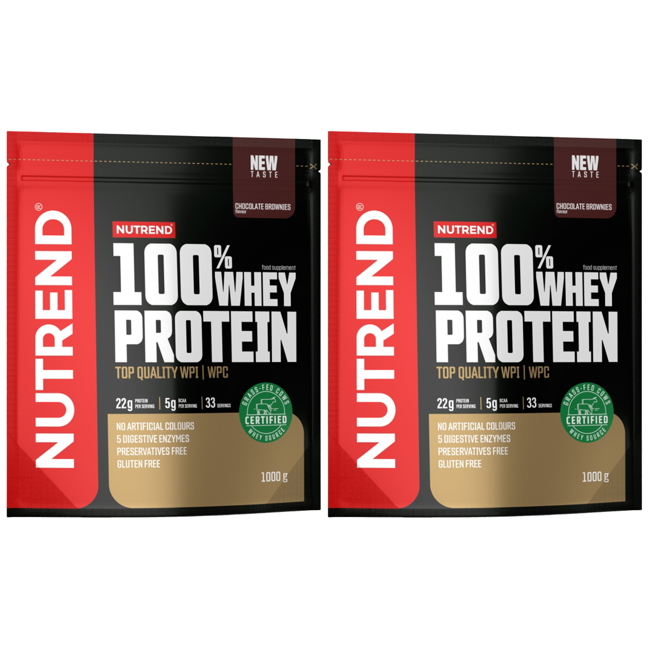 NUTREND 100% Whey Protein - 2x 1000g