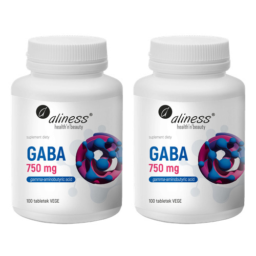 ALINESS - GABA 750mg - 100vtabs. x2