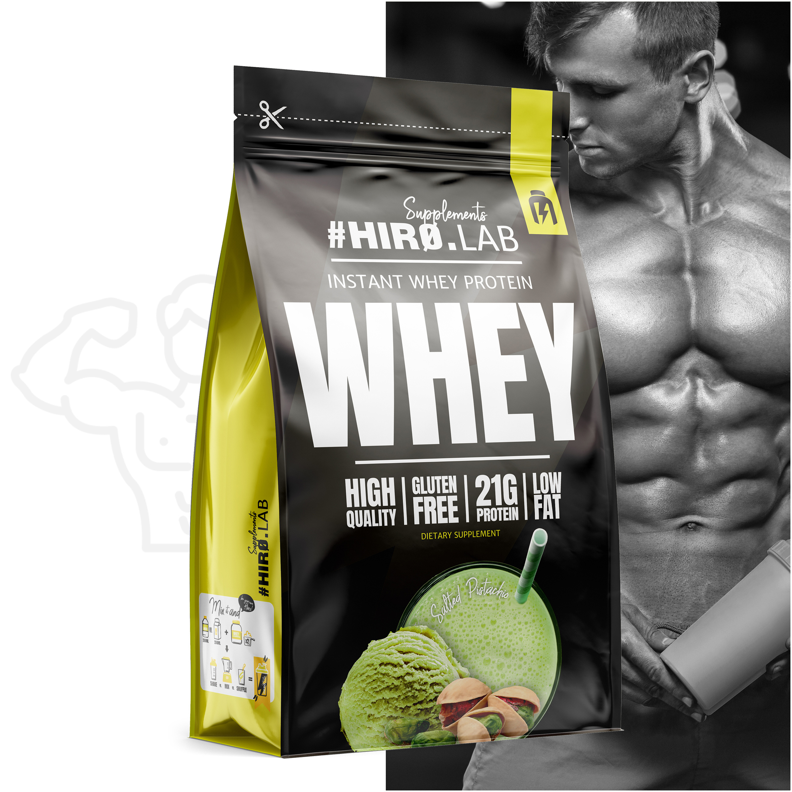 HIRO.LAB Instant Whey Protein - 2x 750g