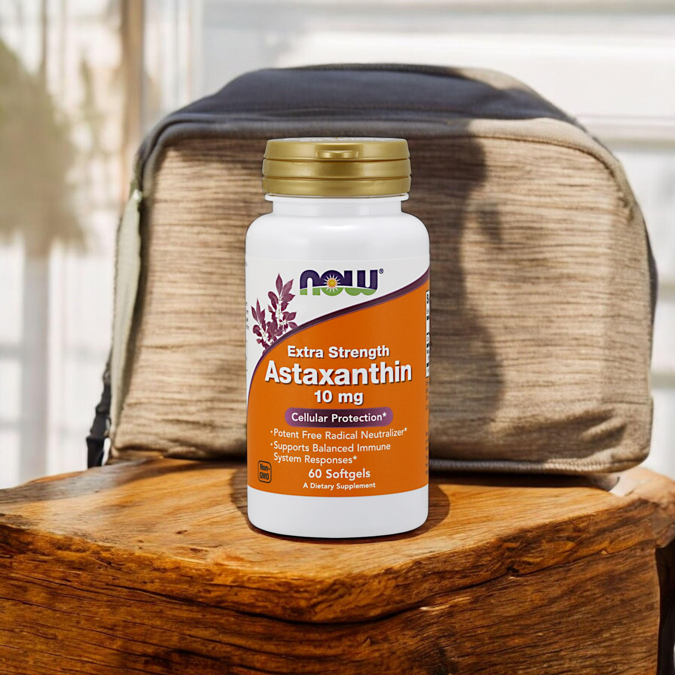 NOW Astaxanthin 10mg - 3x 60softgels (Extra Strength)
