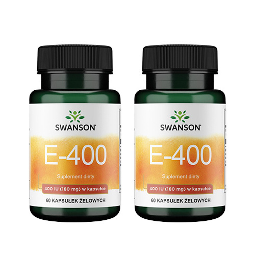 SWANSON Vitamin E 400IU - 2x 60softgels