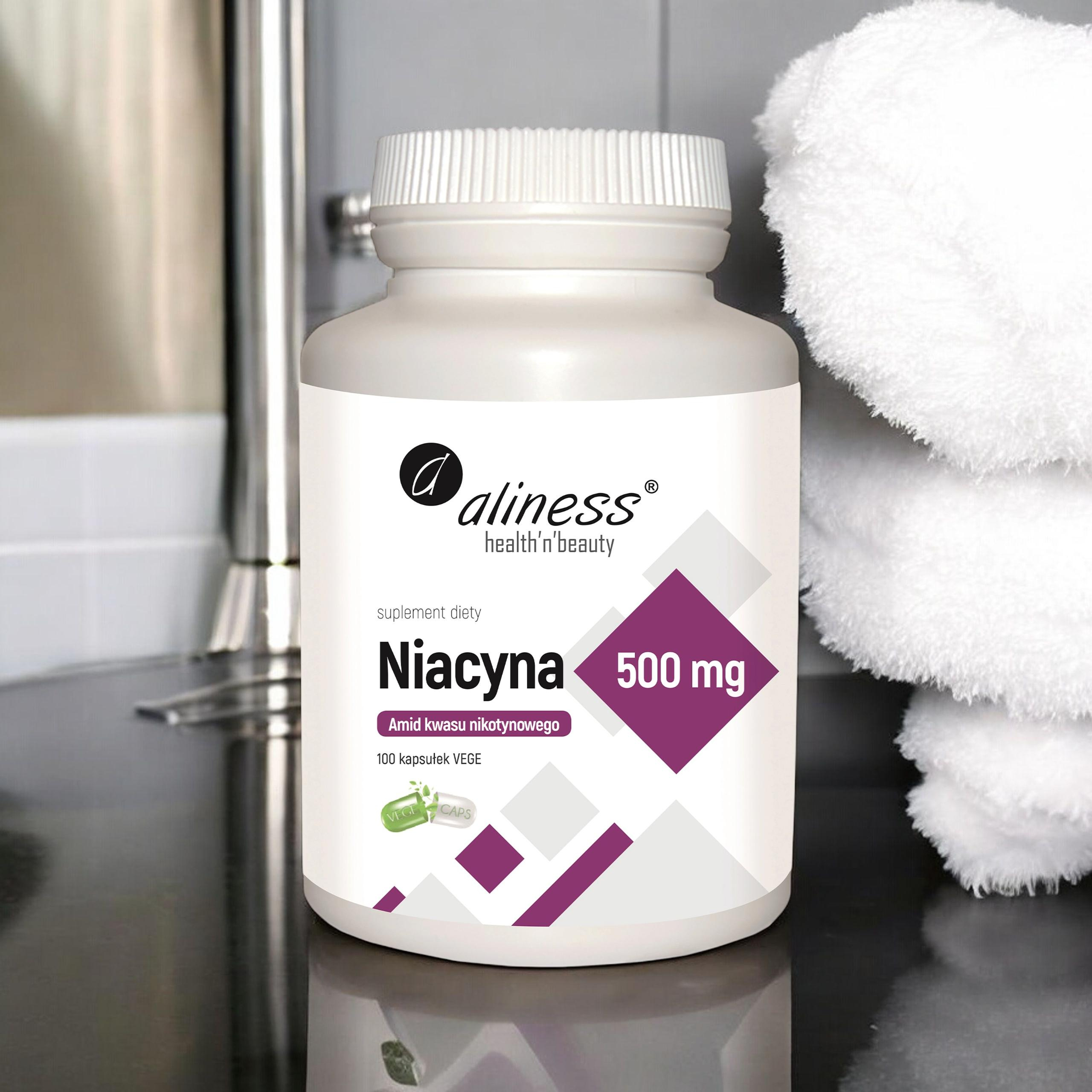 ALINESS Niacyna 500mg - 100vcaps