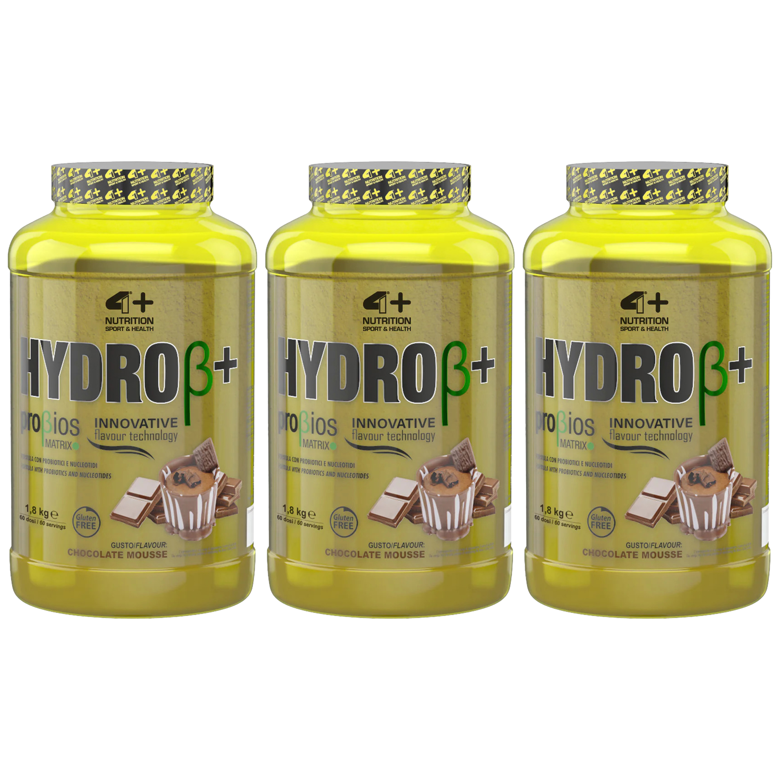 4+ NUTRITION HYDRO+ Probiotics - 3x 1800g