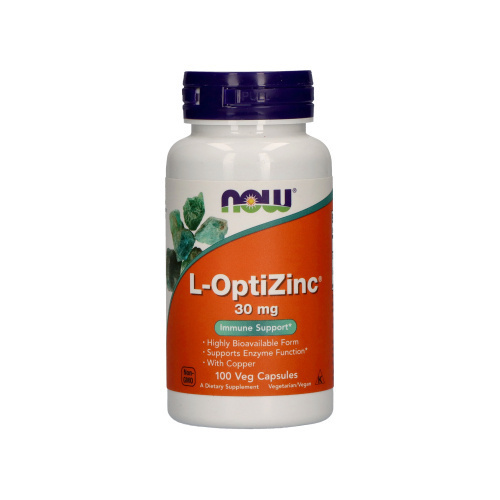 NOW L-OptiZinc 30mg - 100caps - 2x NIE ODKRYWAĆ