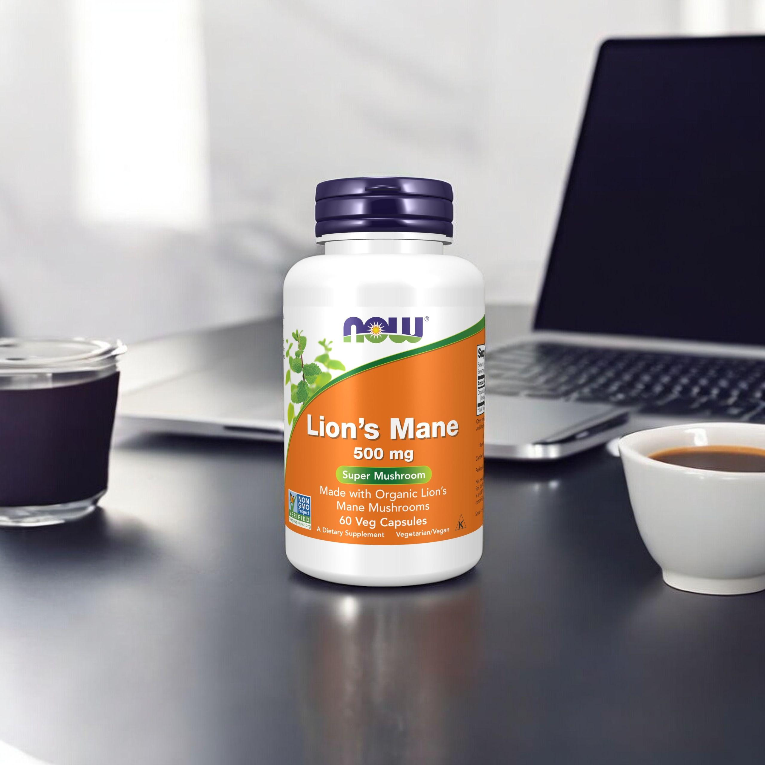 NOW - Lion's Mane Mushroom 500mg - 60caps.