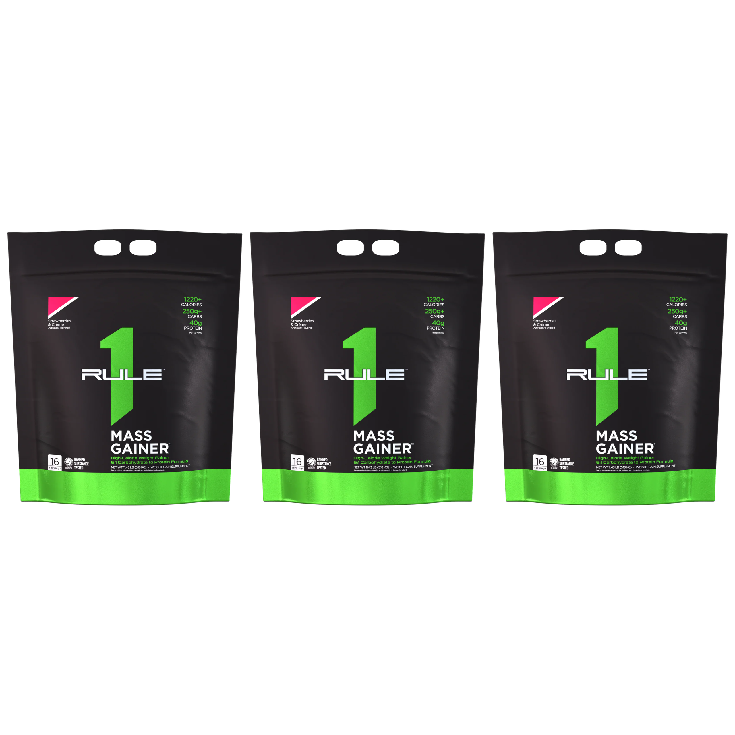 RULE1 - R1 Mass Gainer - 3x 5180g