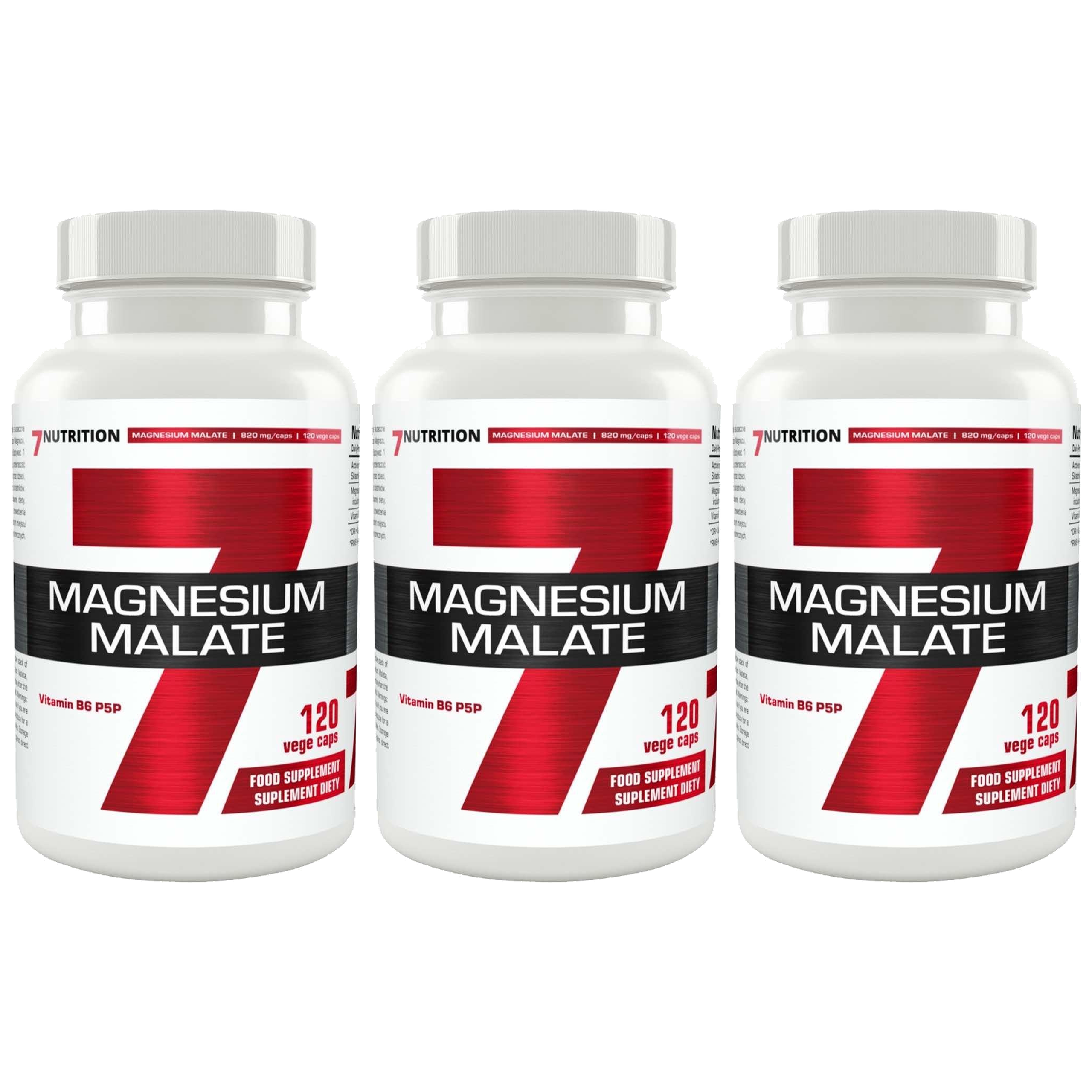 7 NUTRITION - Magnesium Malate - 3x 120vcaps.