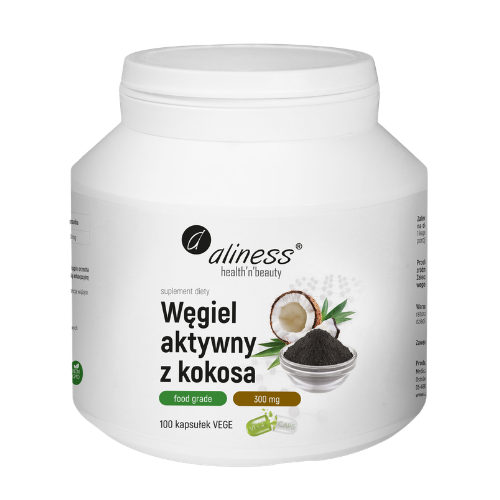 ALINESS - Węgiel Aktywny z Kokosa - 200g